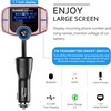 image:imageSumind 2026 Upgraded Wireless Bluetooth Car Adapter FM Transmitter 17 LCD Display Flexible Gooseneck 20W QC30ampDual USB Ports AUX InputOutput for HandsFree Call Micro TF CardBlackNormalRose Gold