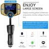 image:imageSumind 2026 Upgraded Wireless Bluetooth Car Adapter FM Transmitter 17 LCD Display Flexible Gooseneck 20W QC30ampDual USB Ports AUX InputOutput for HandsFree Call Micro TF CardBlackNormalGolden