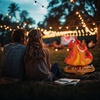 image:imageSumind 24 Inch Large Inflatable Campfire Props Fake Flame Camping Party Decoration Indoor Outdoor Overnight Camping Game Fire Props Artificial Bonfire Firewood Toys for Christmas Kids Boys2