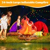 image:imageSumind 24 Inch Large Inflatable Campfire Props Fake Flame Camping Party Decoration Indoor Outdoor Overnight Camping Game Fire Props Artificial Bonfire Firewood Toys for Christmas Kids Boys1
