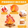 image:imageSumind 24 Inch Large Inflatable Campfire Props Fake Flame Camping Party Decoration Indoor Outdoor Overnight Camping Game Fire Props Artificial Bonfire Firewood Toys for Christmas Kids Boys2