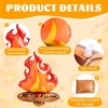 image:imageSumind 24 Inch Large Inflatable Campfire Props Fake Flame Camping Party Decoration Indoor Outdoor Overnight Camping Game Fire Props Artificial Bonfire Firewood Toys for Christmas Kids Boys1
