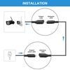 image:imageSumind 4 Pack 40FT Total Micro USB Extension Cables Male to Female Extender Cord Compatible with Wyze Cam OG WYZE Cam Pan Wyze Cam V3 Kasa Camera EC60 KC100 KC400Black