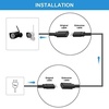 image:imageSumind 4 Pack 40FT Total Micro USB Extension Cables Male to Female Extender Cord Compatible with Wyze Cam OG WYZE Cam Pan Wyze Cam V3 Kasa Camera EC60 KC100 KC400Black