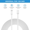 image:imageSumind 4 Pcs Micro USB Extension Cable 10 ft 3 Meters Micro USB Power Extension Micro USB Female to USB Male Compatible with Wireless Security Camera Flat Power Cable Cable Clips IncludedWhite