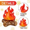 image:imageSumind 4 Pieces of 12 Inch Inflatable Fake Campfire Props Camping Party Campfire Party Scene Decoration Indoor and Outdoor Camping Game Props Fire Inflatable for Boys Firewood Toys