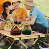 image:imageSumind 6 Pieces Happy Camper Honeycomb Centerpieces Camping Party Decoration Campfire Adventure Bears Sign Camping Cakes Topper for Birthday Shower Campfire Adventure Club Anniversary Party Supplies