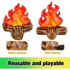 image:imageSumind Inflatable Fake Campfire Camping Props Bonfire Party Decor Campfire Party Decorations Artificial Flame for Indoor Camping Classroom Decor Overnight and Scene Setting6 Pieces9