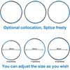image:imageWeighted for Adults and Kids 8 Detachable Sections 2 lb Easy Storage Fitness Hoop for Fat Burning Slimming Body Workout