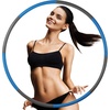 image:imageWeighted for Adults and Kids 8 Detachable Sections 2 lb Easy Storage Fitness Hoop for Fat Burning Slimming Body Workout