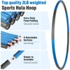 image:imageWeighted for Adults and Kids 8 Detachable Sections 2 lb Easy Storage Fitness Hoop for Fat Burning Slimming Body Workout