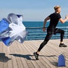 image:imageRunning Speed Training 56 Inch Speed Chute with Carry Bag Resistance Running Parachute for Football Soccer Training Kids Youth and Adults Blue