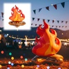 image:imageSumind 24 Inch Large Inflatable Campfire Props Fake Flame Camping Party Decoration Indoor Outdoor Overnight Camping Game Fire Props Artificial Bonfire Firewood Toys for Christmas Kids Boys2