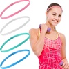 image:imageSumind 4 Pieces Thick NonSlip Elastic Sport Headbands Football Hair Headbands for Women and Men Pink Gray Green Blue