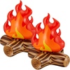 image:imageSumind Inflatable Fake Campfire Camping Props Bonfire Party Decor Campfire Party Decorations Artificial Flame for Indoor Camping Classroom Decor Overnight and Scene Setting6 Pieces2