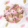 image:imageSumind 300 Pcs Princess Crown Confetti Gender Reveal Confetti Pink Gold Glittery Prince King Crown Cutouts for Princess Party Decorations Baby Shower Girls Birthday Party Crafts Supplies for Table