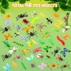image:imageSumind 48 Pieces Plastic Insect Fake Bugs Assorted Insect Figure Toys Lifelike Butterfly Spiders for Education Animal Themed Party Model Cognitive Toys Halloween