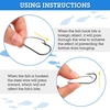 image:imageSumind Weedless Wacky Rig Hooks Bass Carbon Steel Fishing Hooks for Wacky Rigging Worm Lure Baits100