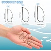 image:imageSumind Weedless Wacky Rig Hooks Bass Carbon Steel Fishing Hooks for Wacky Rigging Worm Lure Baits100