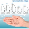 image:imageSumind Weedless Wacky Rig Hooks Bass Carbon Steel Fishing Hooks for Wacky Rigging Worm Lure Baits50