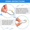 image:imageSumind Weedless Wacky Rig Hooks Bass Carbon Steel Fishing Hooks for Wacky Rigging Worm Lure Baits50