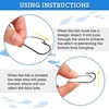image:imageSumind Weedless Wacky Rig Hooks Bass Carbon Steel Fishing Hooks for Wacky Rigging Worm Lure Baits50