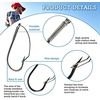 image:imageSumind Weedless Wacky Rig Hooks Bass Carbon Steel Fishing Hooks for Wacky Rigging Worm Lure Baits50