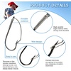 image:imageSumind Weedless Wacky Rig Hooks Bass Carbon Steel Fishing Hooks for Wacky Rigging Worm Lure Baits50