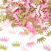 image:imageSumind 300 Pcs Princess Crown Confetti Gender Reveal Confetti Pink Gold Glittery Prince King Crown Cutouts for Princess Party Decorations Baby Shower Girls Birthday Party Crafts Supplies for Table