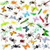 image:imageSumind 48 Pieces Plastic Insect Fake Bugs Assorted Insect Figure Toys Lifelike Butterfly Spiders for Education Animal Themed Party Model Cognitive Toys Halloween