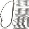 image:imageSumind Weedless Wacky Rig Hooks Bass Carbon Steel Fishing Hooks for Wacky Rigging Worm Lure Baits100