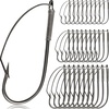 image:imageSumind Weedless Wacky Rig Hooks Bass Carbon Steel Fishing Hooks for Wacky Rigging Worm Lure Baits50