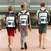 image:imageSumind 6 Pcs 17 Inch Bulk Clear Backpack Bulk for School Kids Bookbag Transparent Bag Student Large Heavy Duty Back Bag for DonationBlackBlack