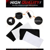 image:imageSumind 8 Pieces 6 Inch Wrist Sweatband Sports Wristbands Tennis Elastic Athletic Wristband for Men and Women Wide Wrist Protection Band Long Size for Basketball RunningBlack  White