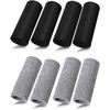 image:imageSumind 8 Pieces 6 Inch Wrist Sweatband Sports Wristbands Tennis Elastic Athletic Wristband for Men and Women Wide Wrist Protection Band Long Size for Basketball RunningBlack  Grey