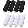 image:imageSumind 8 Pieces 6 Inch Wrist Sweatband Sports Wristbands Tennis Elastic Athletic Wristband for Men and Women Wide Wrist Protection Band Long Size for Basketball RunningBlack  White