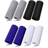 image:imageSumind 8 Pieces 6 Inch Wrist Sweatband Sports Wristbands Tennis Elastic Athletic Wristband for Men and Women Wide Wrist Protection Band Long Size for Basketball RunningBlack  White  Dark Grey  Blue