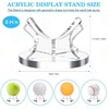 image:imageSumind 3 Pack Acrylic Small Ball Stand Holder Clear Baseball Holders for Display Sport Ball Display Stand Baseball for Golf Softball Tennis Collectible Spheres Decor for Desk amp HomeClear
