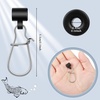 image:imageSumind 50 Pieces Fishing Line Sinker Slides with Duo Lock Fishing Clips with Hooked Sinker Line Connector TackleBlack