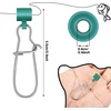 image:imageSumind 50 Pieces Fishing Line Sinker Slides with Duo Lock Fishing Clips with Hooked Sinker Line Connector TackleGreen