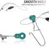 image:imageSumind 50 Pieces Fishing Line Sinker Slides with Duo Lock Fishing Clips with Hooked Sinker Line Connector TackleGreen
