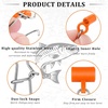 image:imageSumind 50 Pieces Fishing Line Sinker Slides with Duo Lock Fishing Clips with Hooked Sinker Line Connector TackleOrange