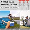 image:imageSumind 50 Pieces Fishing Line Sinker Slides with Duo Lock Fishing Clips with Hooked Sinker Line Connector TackleRed
