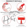 image:imageSumind 50 Pieces Fishing Line Sinker Slides with Duo Lock Fishing Clips with Hooked Sinker Line Connector TackleRed