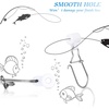 image:imageSumind 50 Pieces Fishing Line Sinker Slides with Duo Lock Fishing Clips with Hooked Sinker Line Connector TackleWhite