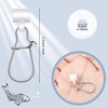 image:imageSumind 50 Pieces Fishing Line Sinker Slides with Duo Lock Fishing Clips with Hooked Sinker Line Connector TackleWhite