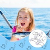image:imageSumind 50 Pieces Fishing Line Sinker Slides with Duo Lock Fishing Clips with Hooked Sinker Line Connector TackleWhite