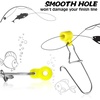 image:imageSumind 50 Pieces Fishing Line Sinker Slides with Duo Lock Fishing Clips with Hooked Sinker Line Connector TackleYellow