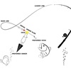 image:imageSumind 50 Pieces Fishing Line Sinker Slides with Duo Lock Fishing Clips with Hooked Sinker Line Connector TackleYellow
