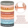 image:imageSumind 60 Pcs Motivational Wristband Silicone Bracelet Colored Inspirational Quote Rubber Wristband Unisex for Women Men Teen Teacher Student Classroom School Thank You Gifts 20 StylesBright ColorsRustic Colors